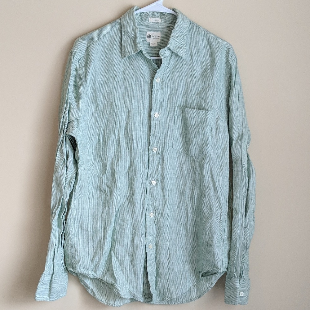 *Final Chance* J.Crew | Mens Small green white top